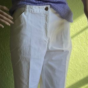 hearts of palm “ Here Comes the Sun” Sz 8 White Capri Pants NWT